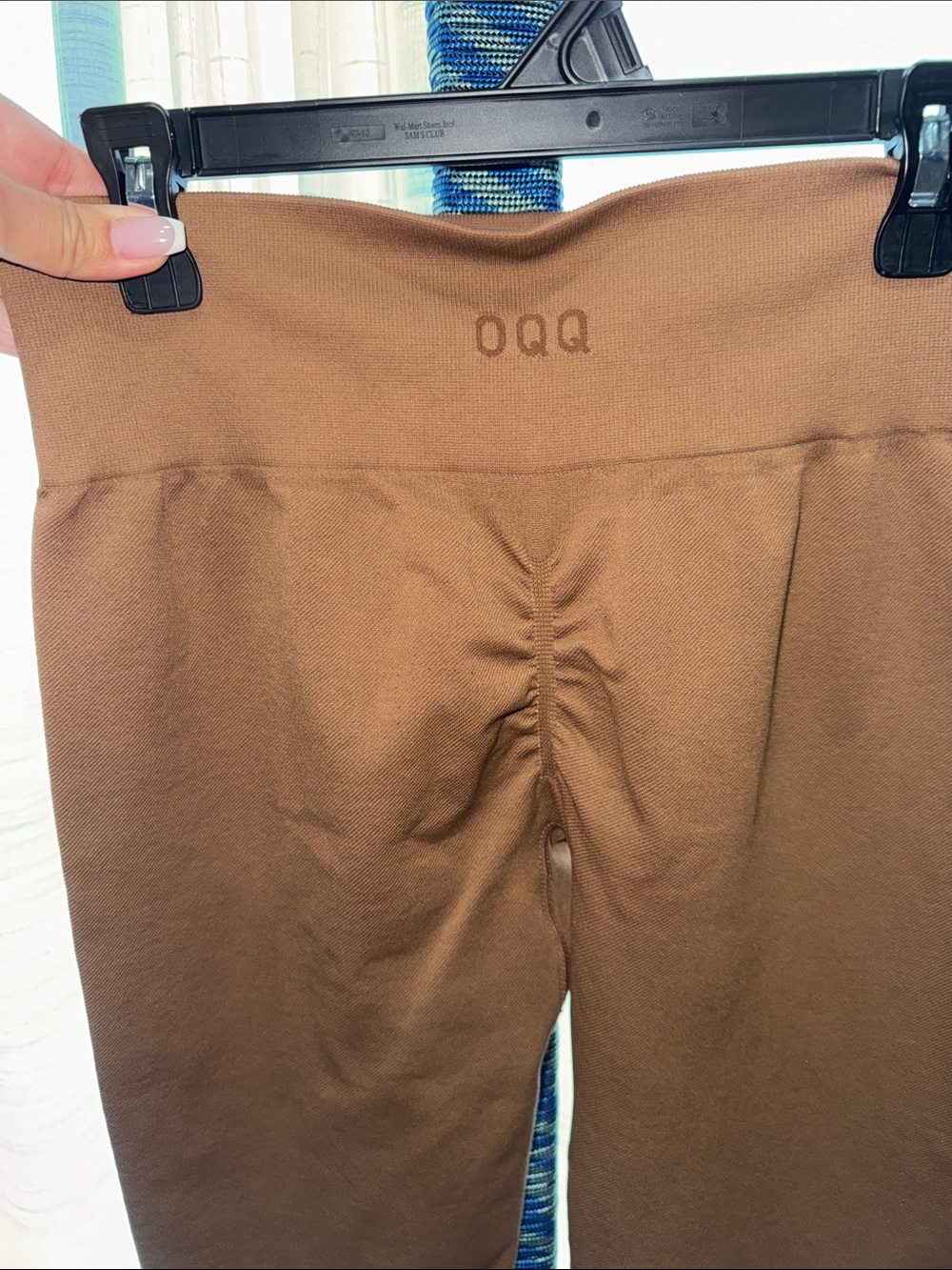 OQQ - Brown Seamless Cinched Leggings Size Small - Picture 11 of 14
